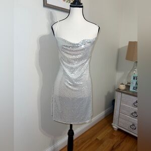 Silver Sequin Dress